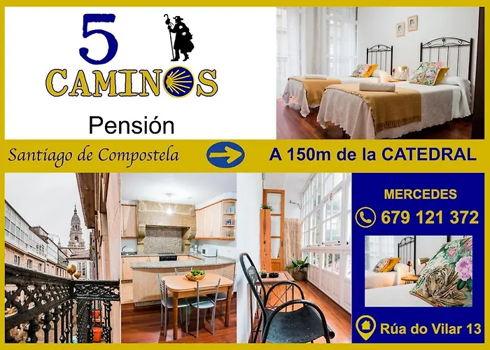 5 Caminos Pensjonat Santiago de Compostela